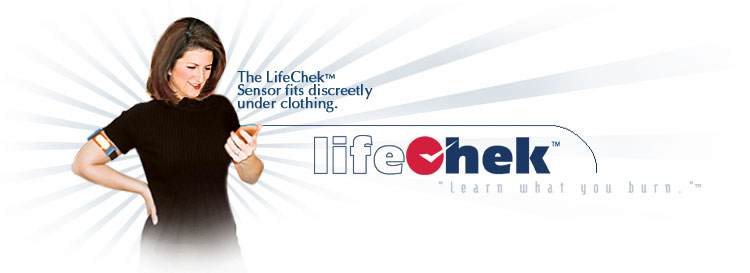 the lifechek™ sensor fits discreetly under clothing